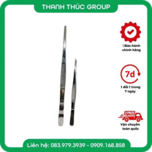 Nhíp Phẫu Tích Nỉa Thằng Y Tế Hai Đầu Nhọn Không Mấu 18cm, 12CM