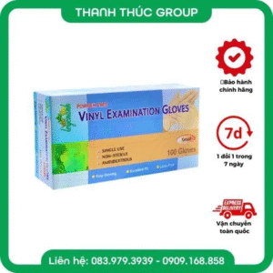 [ Hộp 100 Chiếc] Găng Tay Y Tế Vinyl Leyenanh Không Bột Trong Suốt