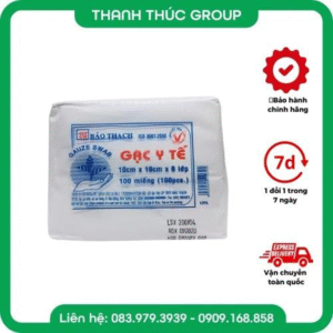 [100 Miếng] Gạc Y TẾ Đắp Mặt Nạ 10cm x 10cm x6 lớp Bảo Thạch