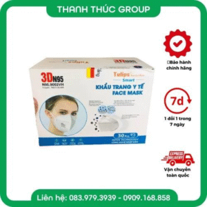 [Hộp 30 Cái] Khẩu Trang Không Van 3D N95 TuLip